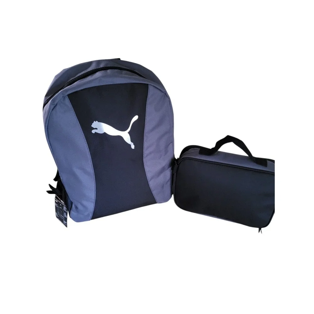 PUMA Backpack & Lunch Kit Combo Medium Grey One Size School Travel